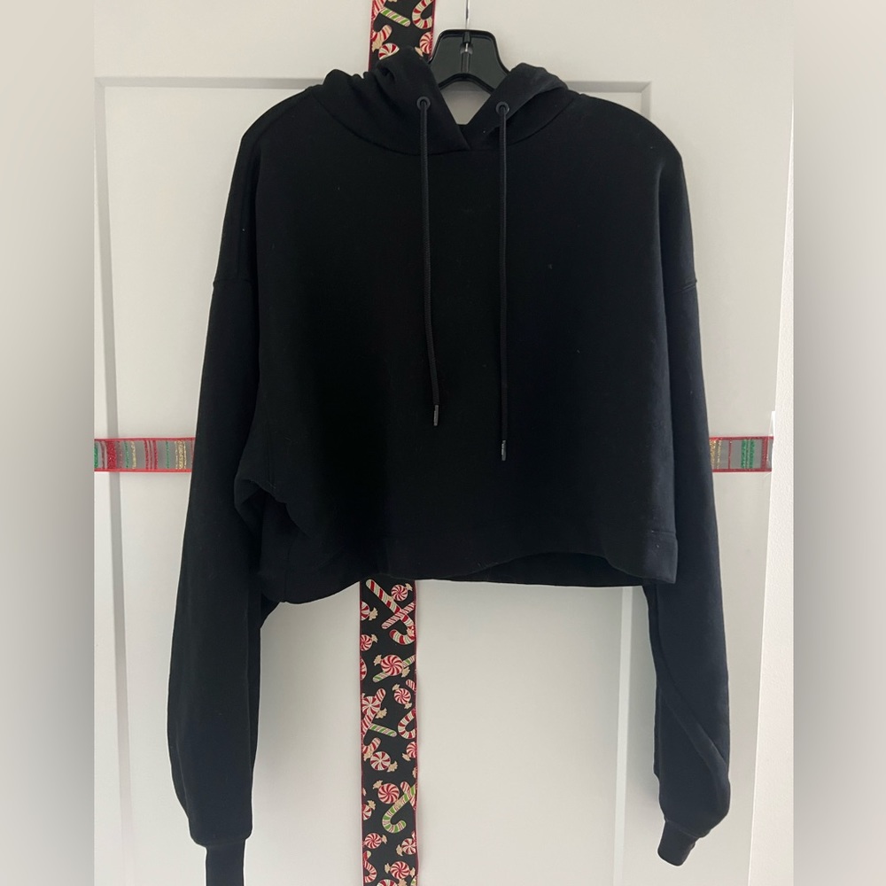 Alo Yoga Cropped Sweatshirt Hoodie- excellent condition
